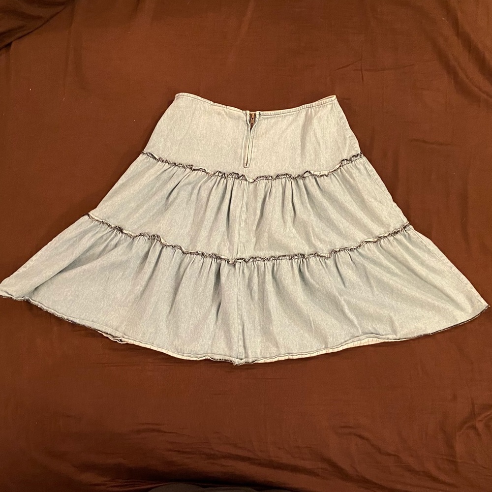 Mossimo (Target) Denim Ruffled Skirt - Picture 2 of 4